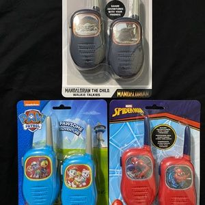 Walkie Talkies (Spider-man, Paw Patrol, Star Wars)